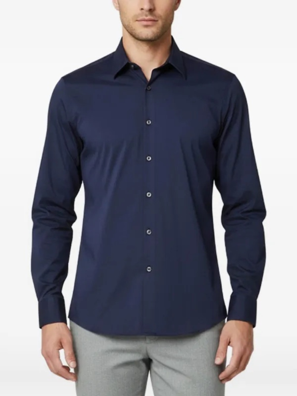 Everlane Navy Long Sleeve Button Down Shirt